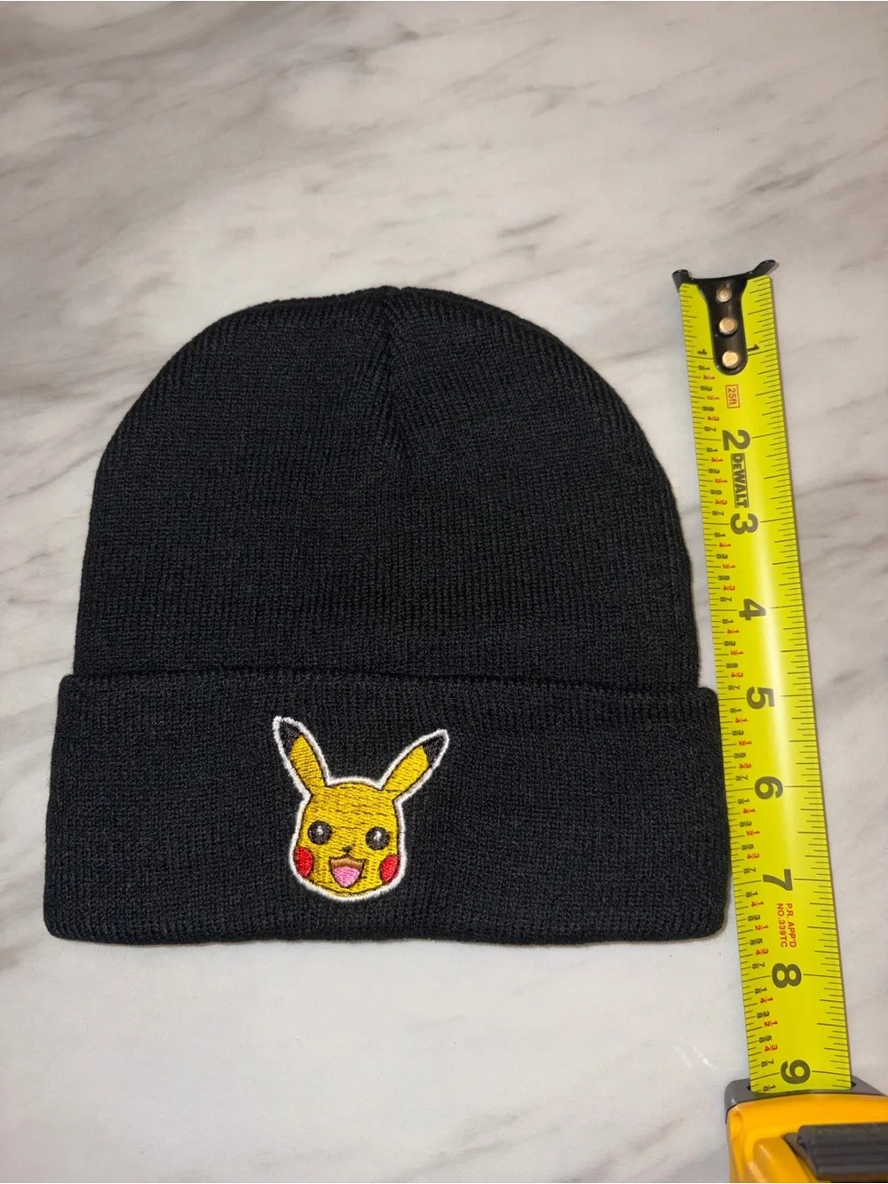 NWOT Pokémon Pikachu Beanie Set of 2 Black Blue Knit Winter Hats Kids Youth